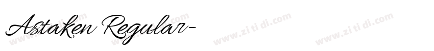 Astaken Regular字体转换